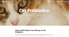 Desktop Screenshot of probioticsforcats.com